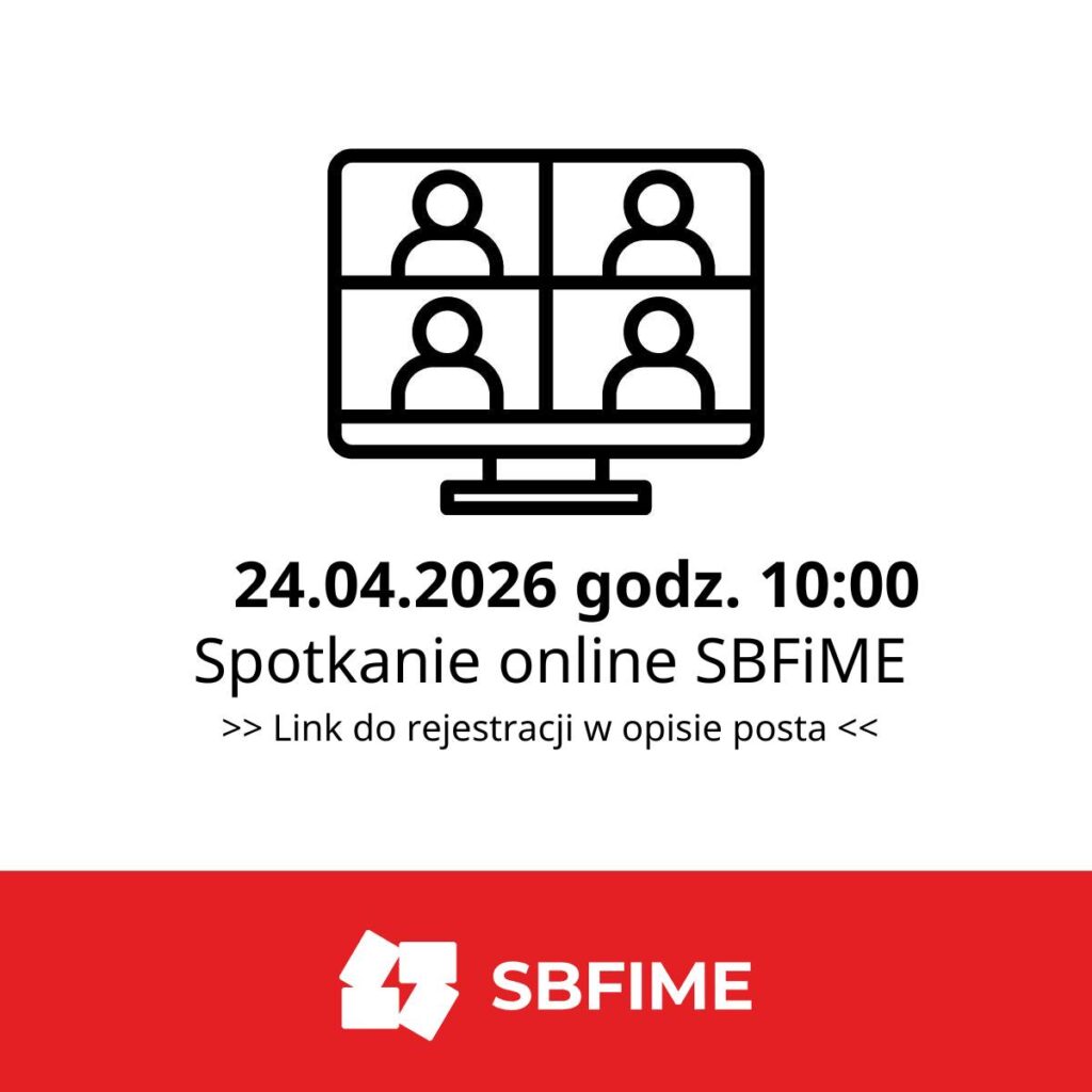 Spotkanie SBFiME: 24 kwietnia, godz. 10:00
